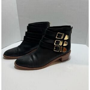 Loeffler Randall leather ankle boots size 8‎